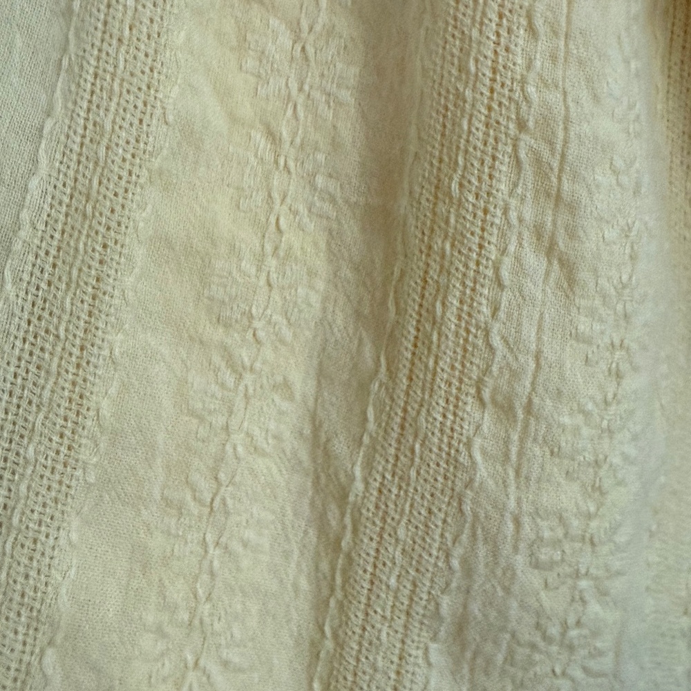 Anthropologie Somerset Butter Yellow Cotton Maxi Dress Size L - Picture 8 of 9